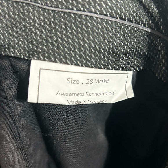 NWT Awareness Kenneth Cole Black Men’s Pants Size 28 - Picture 6 of 8
